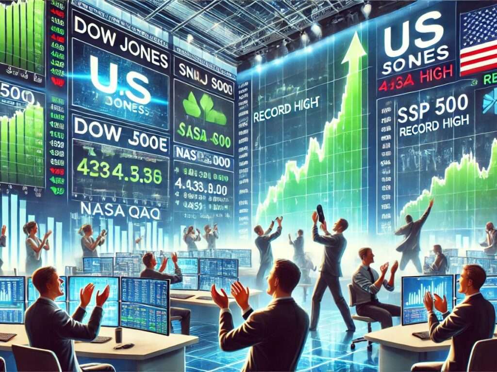 US stock indices at record high